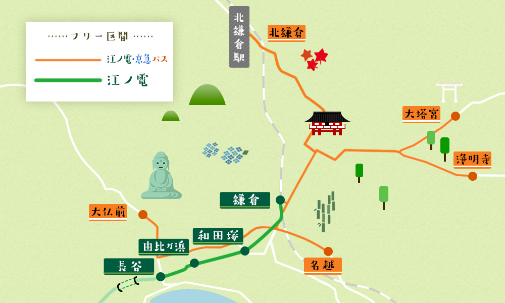 江鎌倉フリー環境手形MAP