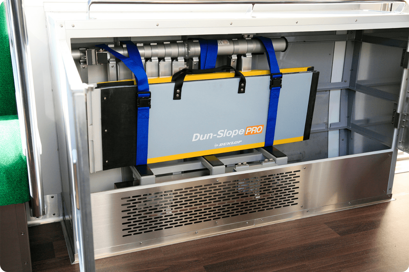 車いすスロープを完備